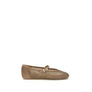 LE SILLA Brown Nylon Ballet Women's Flats